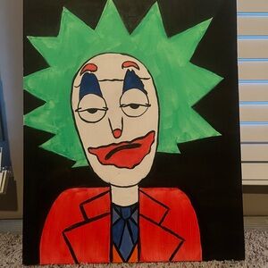 Joker x Rick Painting Canvas